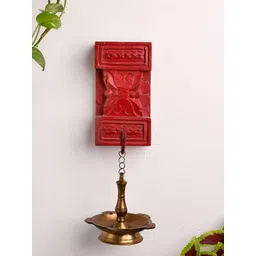 The Advitya Red Curio Wooden Green Hook Wall Decor Showpiece-picture-21