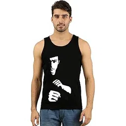 the archer Men's Cotton Printed Vest (Black, XX-Large)-picture-20