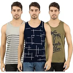 the archer Men's Cotton Printed Vest (Pack of 3)-picture-18