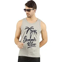 the archer Men's Cotton Stylish Printed Vest (Grey, X-Large)-picture-38