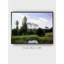 The Art House Blue & Black View at Rouelles Canvas Painting Wall Art-picture-34