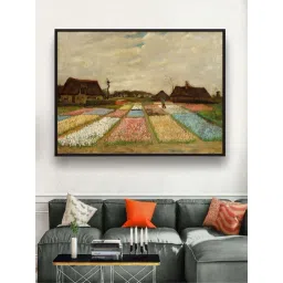 The Art House Bulb Fields By Van Gogh Framed Wall Painting - 23 x 18 Inch-picture-45