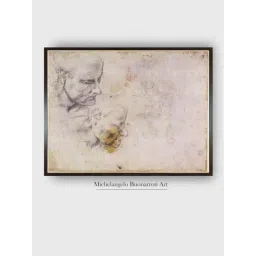 The Art House White & Black Sketch of a Male Head Wooden Painting Wall Art-picture-39