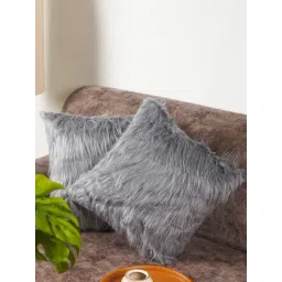 The Artment BrushedDreams Faux Fur Serenity Grey Cushion Cover (Set of 2)-picture-18
