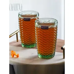 The Artment Modern Muse Green Crystal Tumbler (0.39 L) - Set of 8-picture-16