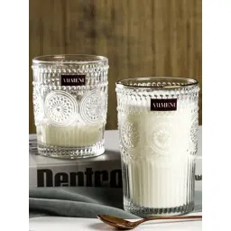 The Artment Transparent Abstract Modern Art Vintage Embossed Glass (370 ml)-picture-16