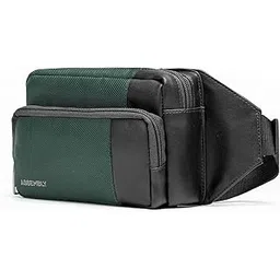 the assembly Assembly Waist Bag for Men & Women with Adjustable Strap | Medium Size Cross Body Fanny Pack with Zipper Pockets for Comfort Travel - Flux (Green)- Metro Mod-picture-23