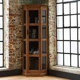 The Attic INES Multipurpose Cabinet for Kitchen, Bedroom, Living Room, Study, Bar - Solid Mango Wood Bookshelf With Honey Finish-picture-15