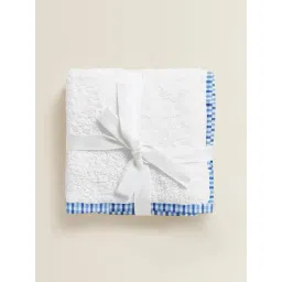The Baby Atelier 100% Organic Checks Blue Junior Towel-picture-22