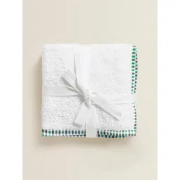 The Baby Atelier 100% Organic Checks Green Junior Towel image 1