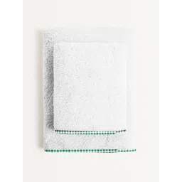 The Baby Atelier 100% Organic Checks Green Junior Towel image 2