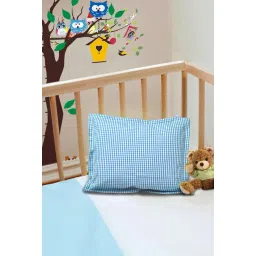The Baby Atelier Blue & White Cotton 400 TC Pillow Cover-picture-23