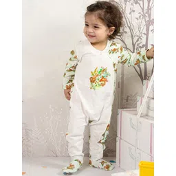 THE BABY TRUNK Infants Pack Of 2 Printed Organic Pure Cotton Baby Apparel Gift Set-picture-30