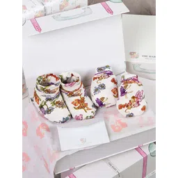 THE BABY TRUNK Infants Pack Of 4 Printed Organic Pure Cotton Baby Apparel Gift Set-picture-35