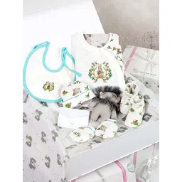 THE BABY TRUNK Infants Pack Of 8 Printed Organic Pure Cotton Baby Apparel Gift Set-picture-19