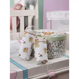 THE BABY TRUNK Infants Set Of 2 Bambi Printed Egyptian Cotton Feeding Bottle Covers-picture-27