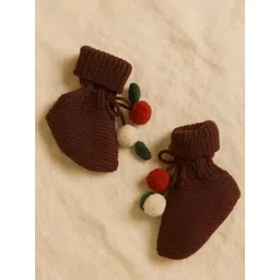 THE BABY TRUNK Unisex Kids Wool Blend Booties-picture-37