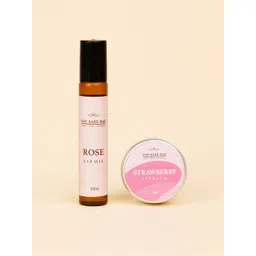 The Bare Bar Set Of 2 Strawberry Lip Balm & Rose Lip Oil - 10 g Each-picture-26