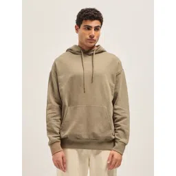 The Bear House Beige Cotton Relaxed Fit Hoodie-picture-40