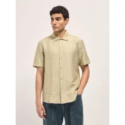 The Bear House Beige Regular fit Embroidered Shirt-picture-42
