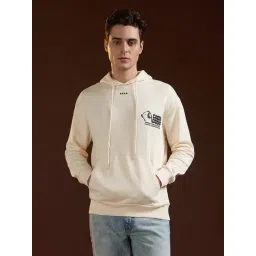 The Bear House Beige Relaxed Fit Typography Hoodie-picture-21