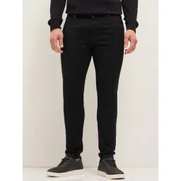 The Bear House Black Cotton Skinny Fit Solid Jeans-picture-25