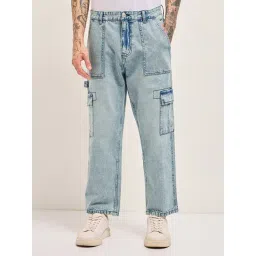 The Bear House Blue Comfort Fit Solid Jeans-picture-16