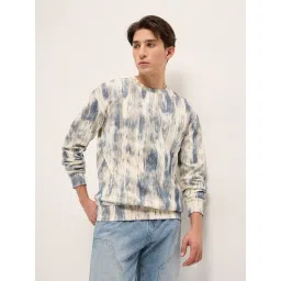 The Bear House Blue Cotton Blend Abstract Sweatshirt-picture-39