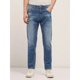 The Bear House Blue Cotton Slim Fit Jeans-picture-38