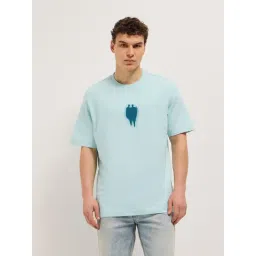 The Bear House Blue Oversized Printed T-Shirt-picture-37