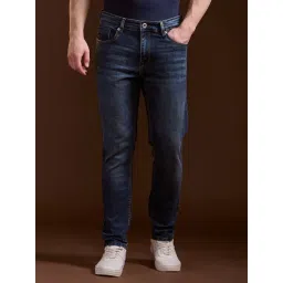 The Bear House Blue Slim Fit Solid Jeans-picture-35