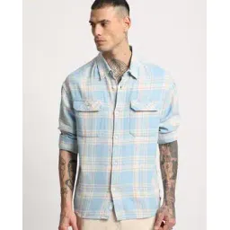 the bear house Checks Relaxed Fit Shirt-picture-37