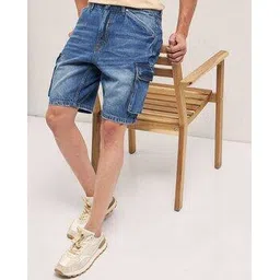the bear house  Cotton Mid Rise Regular Fit Shorts-picture-13