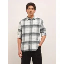 The Bear House Cream Checked Regular Fit Shirt-picture-39