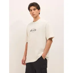 The Bear House Cream Cotton Printed Regular Fit T-Shirt-picture-19