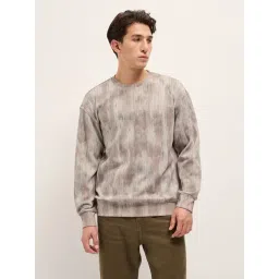 The Bear House Grey Cotton Blend Abstract Sweatshirt-picture-20