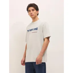 The Bear House Grey Cotton Printed Regular Fit T-Shirt-picture-40