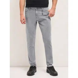 The Bear House Grey Cotton Skinny Fit Solid Jeans-picture-35