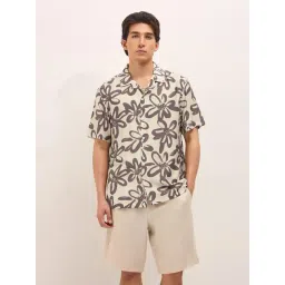 The Bear House Maroon Floral Regular Fit Shirt-picture-20