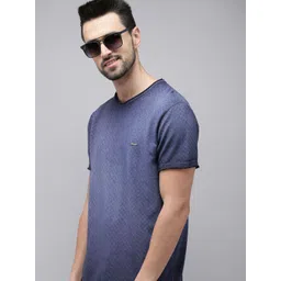 THE BEAR HOUSE Men Blue Pure Cotton T-shirt-picture-34