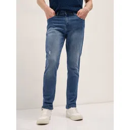 THE BEAR HOUSE Men Cotton Slim Fit Light Fade Jeans-picture-11