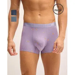 the bear house Men Pack of 3 Printed Trunks with Elasticated Waist-picture-14