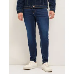 THE BEAR HOUSE Men Skinny Fit Mid-Rise Light Fade Stretchable Jeans-picture-38