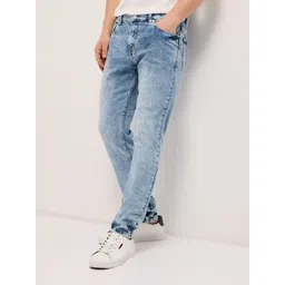 THE BEAR HOUSE Men Skinny Fit Mid-Rise Light Fade Stretchable Jeans-picture-20