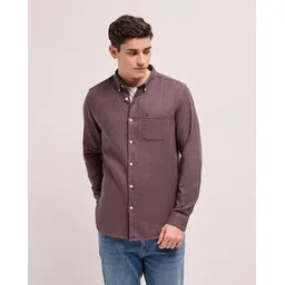 the bear house Men Slim Fit Button-Down Collar Shirt-picture-17