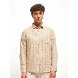 THE BEAR HOUSE Men Slim Fit Tartan Checks Opaque Checked Casual Shirt-picture-28