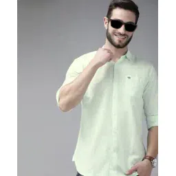 the bear house Men Solid Slim Fit Shirt-picture-51