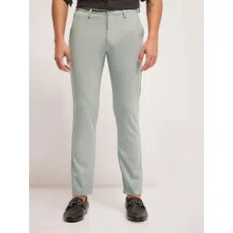 THE BEAR HOUSE Men Solid Slim Fit Trousers-picture-45