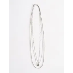 THE BEAR HOUSE Men Stainless Steel Silver Layered Chain-picture-34