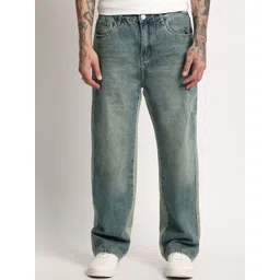 THE BEAR HOUSE Men Straight Fit Clean Look Light Fade Pure Cotton Jeans-picture-43